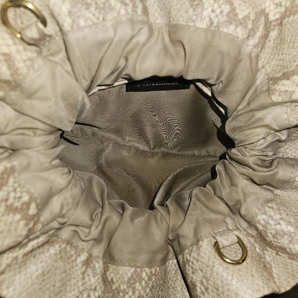 Anthropologie Jory Snakeskin Clutch Crossbody Bag - NWT - Picture 6 of 8